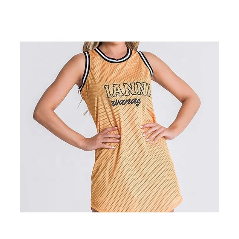Custom women sleeveless letter print casual dresses women basketball jerseys nbaa cheerleading dress, Customized colors
Custom women sleeveless letter print casual dresses women basketball jerseys nbaa cheerleading dress, Customized colors