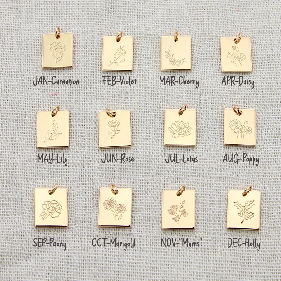 Dainty Birth Flowers Pendant Aug Poppy DIY Charm Jewelry Accessories Accept Custom Design
Dainty Birth Flowers Pendant Aug Poppy DIY Charm Jewelry Accessories Accept Custom Design