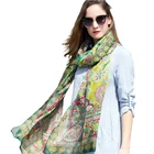 Logo Customization Silk Wholesale Spring 100% Silk Chiffon Scarves for Women