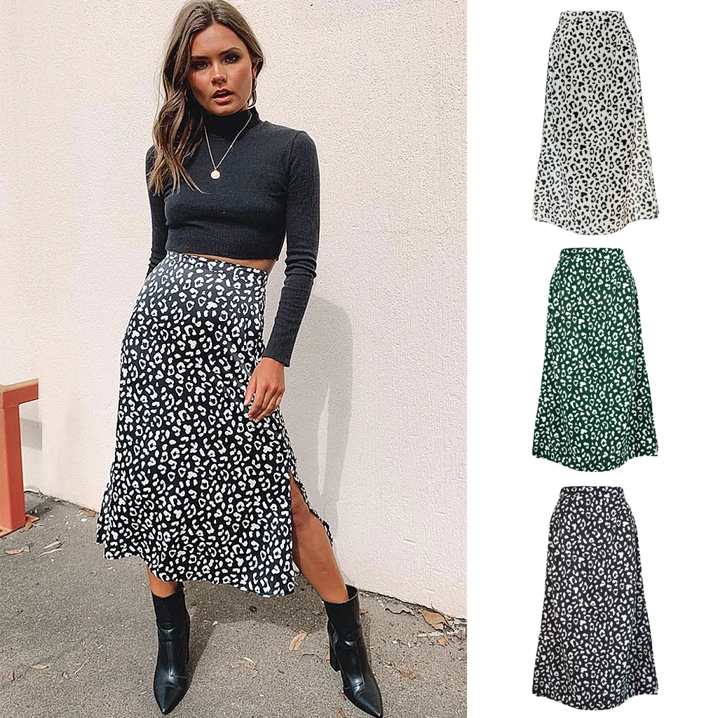 2021 Summer Women's Leopard Print Chiffon Print Split Skirt Sexy Zipper High Waist Midi A-line Swing Skirt, Photo color
2021 Summer Women's Leopard Print Chiffon Print Split Skirt Sexy Zipper High Waist Midi A-line Swing Skirt, Photo color
