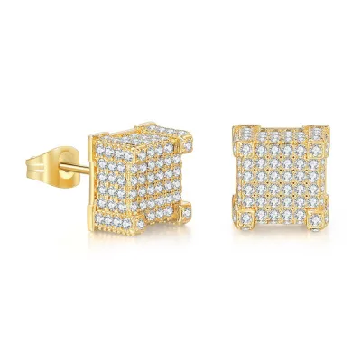 Hot Selling Inlaid Cubic Zirconia Square Earrings New Arrival Gold Plated Full Zircon Hip Hops Earrings For Men
Hot Selling Inlaid Cubic Zirconia Square Earrings New Arrival Gold Plated Full Zircon Hip Hops Earrings For Men