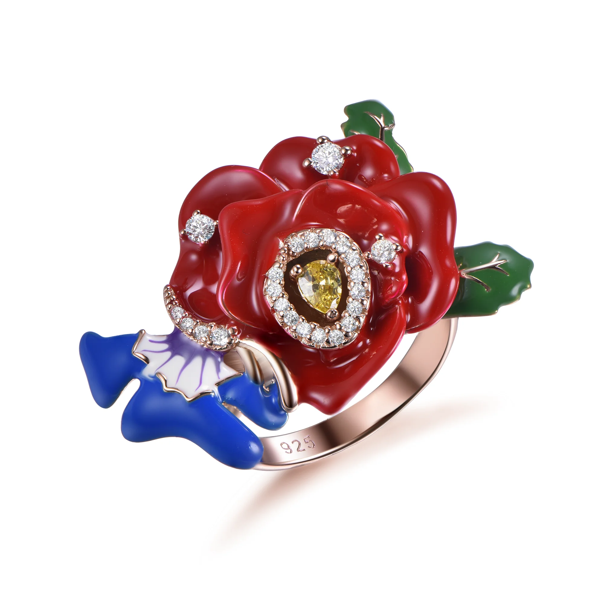 Newest Jewelry Fashion Gold Plated Colorful Flower Fashion Rings 925 Sterling Silver Cluster Rings Vintage Rhodium Plated 6 Pcs
Newest Jewelry Fashion Gold Plated Colorful Flower Fashion Rings 925 Sterling Silver Cluster Rings Vintage Rhodium Plated 6 Pcs