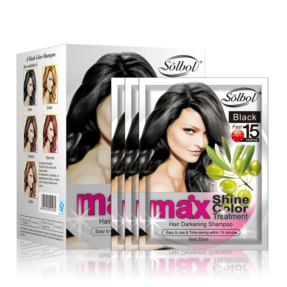 solbol ammonia free black hair shampoo magic 5 minutes natural black hair dye 18 years black hair shampoo manufacture, Five colors
solbol ammonia free black hair shampoo magic 5 minutes natural black hair dye 18 years black hair shampoo manufacture, Five colors