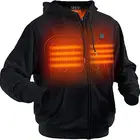 Wholesale 2020 New Winter Jacket Heated Fleece Hoodie for Men&Women, Warm Zipper Sweatshirt for Outdoor Sports