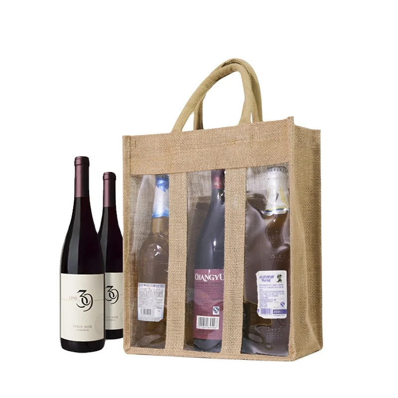 Amazon Online Shop Reusable Burlap Shopping Bag Custom Logo Heavy Duty Juco Shopping Bag for Bottle Carry Bag with PVC Window
Amazon Online Shop Reusable Burlap Shopping Bag Custom Logo Heavy Duty Juco Shopping Bag for Bottle Carry Bag with PVC Window