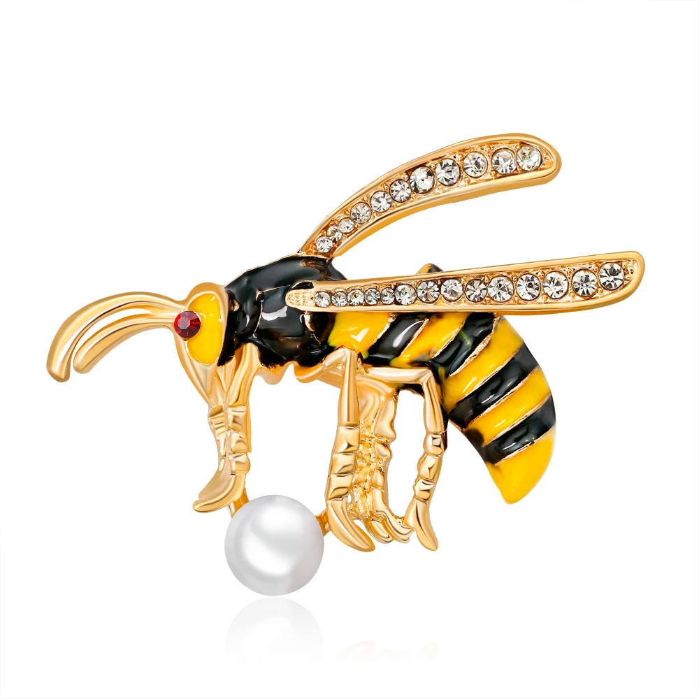 Yellow Bee Brooches Crystal Rhinestones and Enameled Pin Bumblebee for Women Brooch Couple Boutonniere Holiday Gift
Yellow Bee Brooches Crystal Rhinestones and Enameled Pin Bumblebee for Women Brooch Couple Boutonniere Holiday Gift