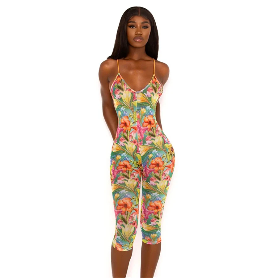 2021 New Summer Mesh Print Skinny Sleeveless Short Romper Party Clubwear Halter Backless Sexy Women Jumpsuits
2021 New Summer Mesh Print Skinny Sleeveless Short Romper Party Clubwear Halter Backless Sexy Women Jumpsuits