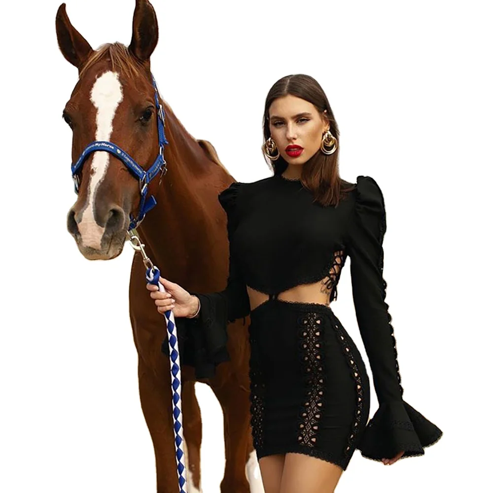 Black White Hollow Out Skinny Lace Long Flare Sleeve Lace Up Bodycon mini Dress Vestido De Dama Jurk Cutout Bandage Dress
Black White Hollow Out Skinny Lace Long Flare Sleeve Lace Up Bodycon mini Dress Vestido De Dama Jurk Cutout Bandage Dress