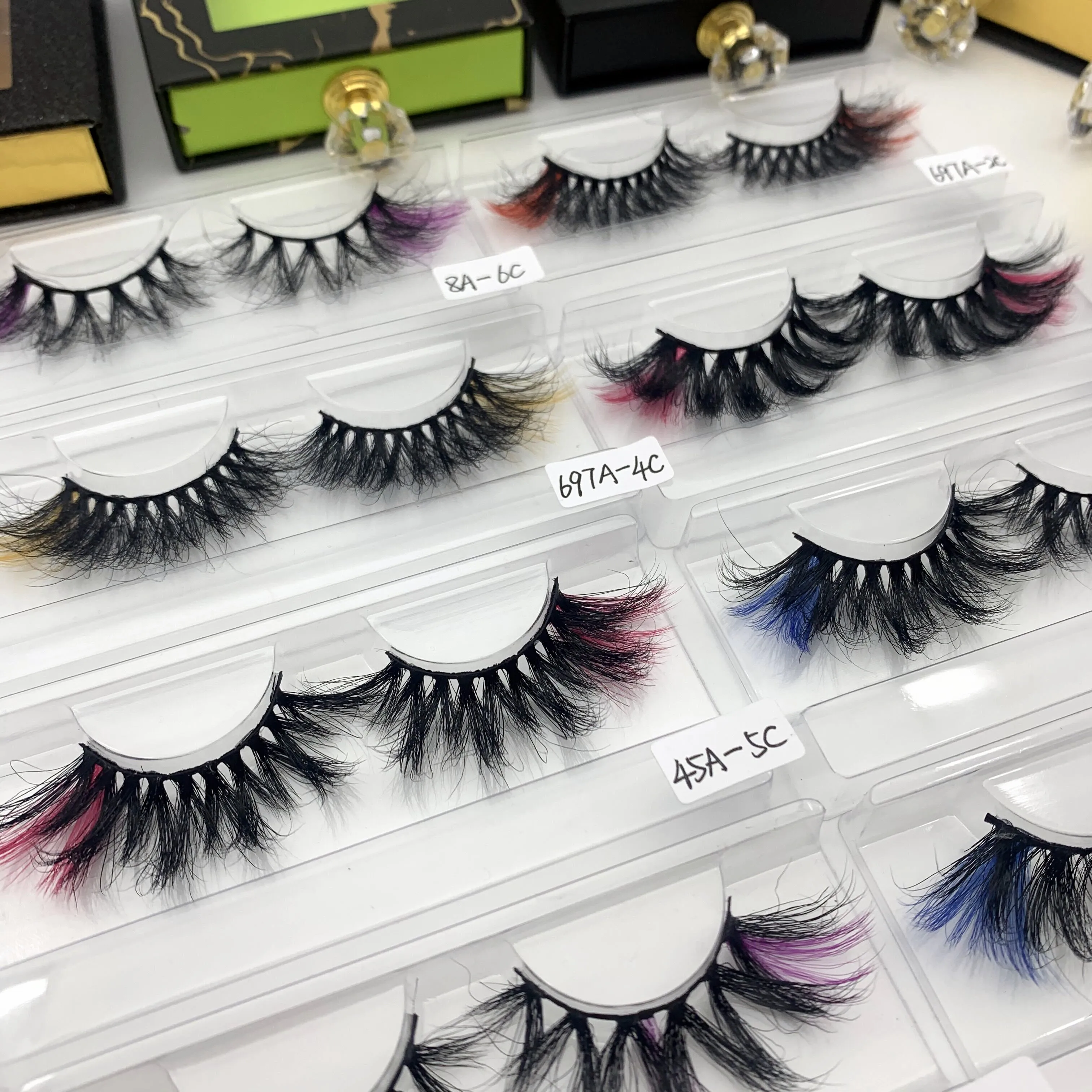 New Arrival Top Quality Colorful Mink Eyelashes Wholesale Cheap Price Color Mink Lashes Full Strip Colored Eyelash Vendor, Black
New Arrival Top Quality Colorful Mink Eyelashes Wholesale Cheap Price Color Mink Lashes Full Strip Colored Eyelash Vendor, Black