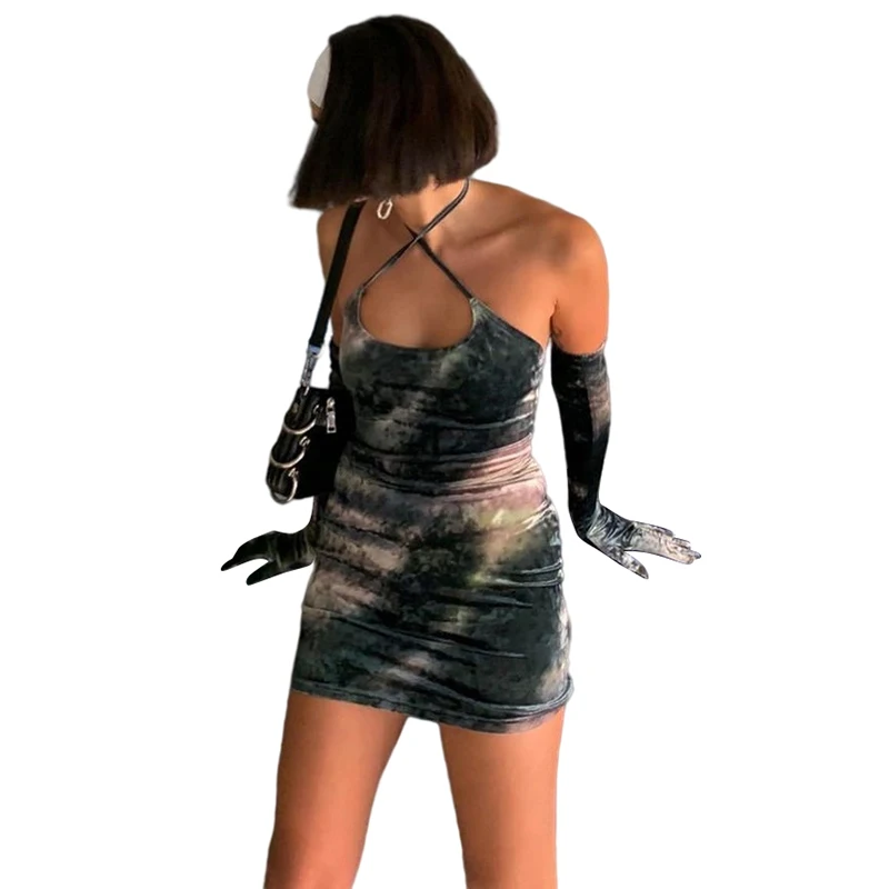 K21S07605 Autumn Print Slim High Street Set Halter Tight-fitting Elegant Mini Dress + Separate Long Sleeve Women Sexy Set
K21S07605 Autumn Print Slim High Street Set Halter Tight-fitting Elegant Mini Dress + Separate Long Sleeve Women Sexy Set