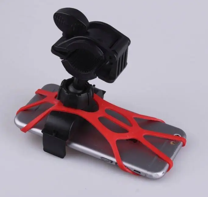 Bike Motorcycle Phone Mount Silicone dual-protection navigation bracket Bicycle Handlebar Easy to Install, Black red
Bike Motorcycle Phone Mount Silicone dual-protection navigation bracket Bicycle Handlebar Easy to Install, Black red