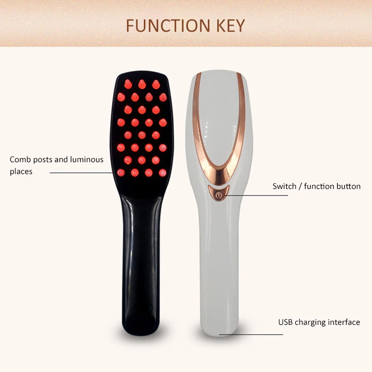 China Factory Customized 3 in 1 Light therapy Comb Anti Hair Loss Hair Care Laser Hair Growth Comb, Black
China Factory Customized 3 in 1 Light therapy Comb Anti Hair Loss Hair Care Laser Hair Growth Comb, Black