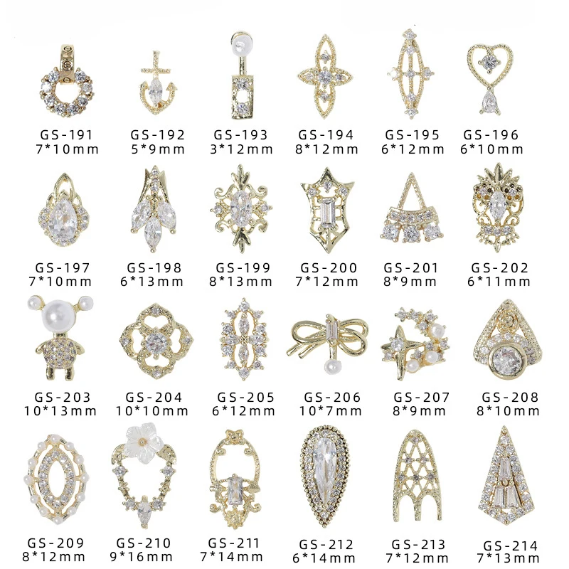 Funail Luxurious Zircon Decorations 3D Alloy Jewelry Nail Art Metal Decals, As the picture shows
Funail Luxurious Zircon Decorations 3D Alloy Jewelry Nail Art Metal Decals, As the picture shows