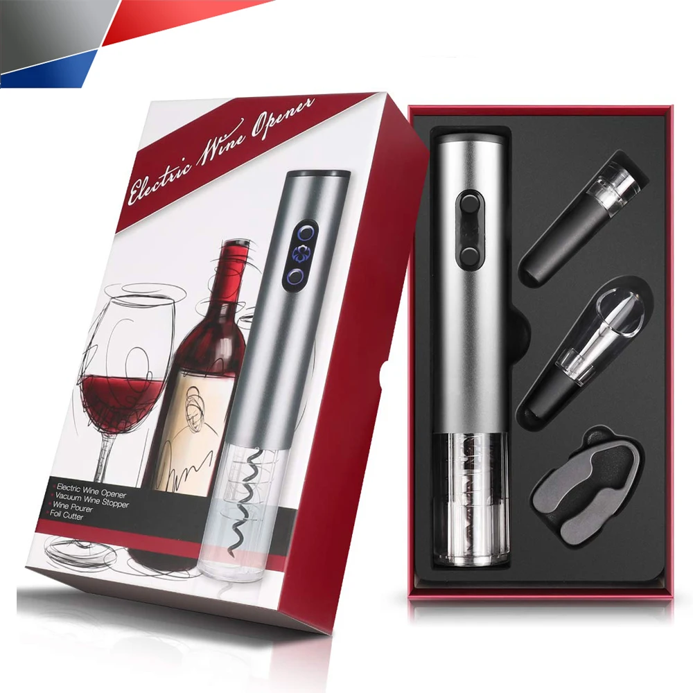Wine Bottle Opener Set Portable Automatic Stainless Steel Aluminum Alloy + ABS Resin + PC Sustainable 300g
Wine Bottle Opener Set Portable Automatic Stainless Steel Aluminum Alloy + ABS Resin + PC Sustainable 300g