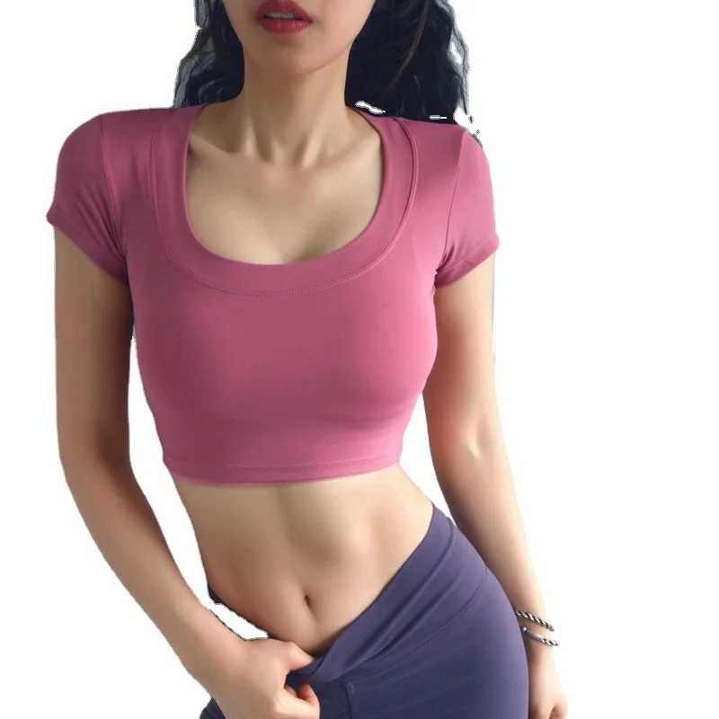 Women Gym Sexy Slim Fit Short Sleeve Yoga Fitness Sports Wear Crop Tops shirts, Picture showed
Women Gym Sexy Slim Fit Short Sleeve Yoga Fitness Sports Wear Crop Tops shirts, Picture showed