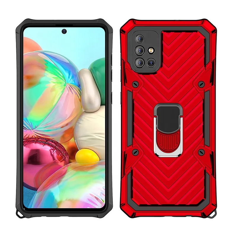 Latest Product 2 in 1 Military Grade Shockproof Ring Kickstand Cell Phone Back Cover Case for Samsung A71 A81 A91, Black, red, rose gold, silver, army green, blue, green
Latest Product 2 in 1 Military Grade Shockproof Ring Kickstand Cell Phone Back Cover Case for Samsung A71 A81 A91, Black, red, rose gold, silver, army green, blue, green