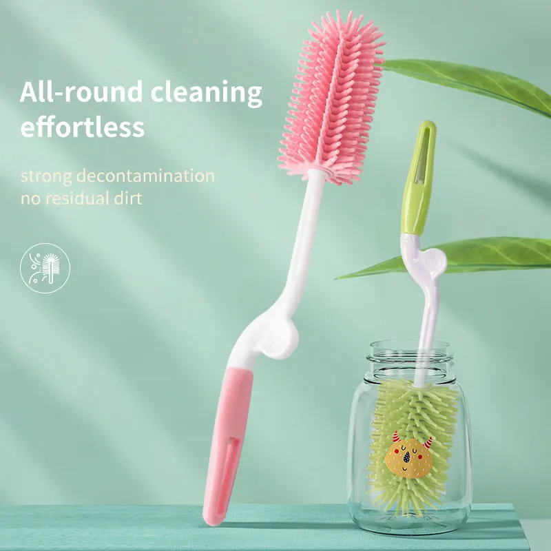 New Design Deep Cleaning Long handle Safe Durable silicone milk bottle brush cleaner, Pink/blue/green/yellow
New Design Deep Cleaning Long handle Safe Durable silicone milk bottle brush cleaner, Pink/blue/green/yellow