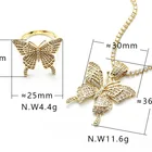 Necklace Acrylic Lovely Gold Candy Color Necklace Long Chain Acrylic Butterfly Necklace Hot Product