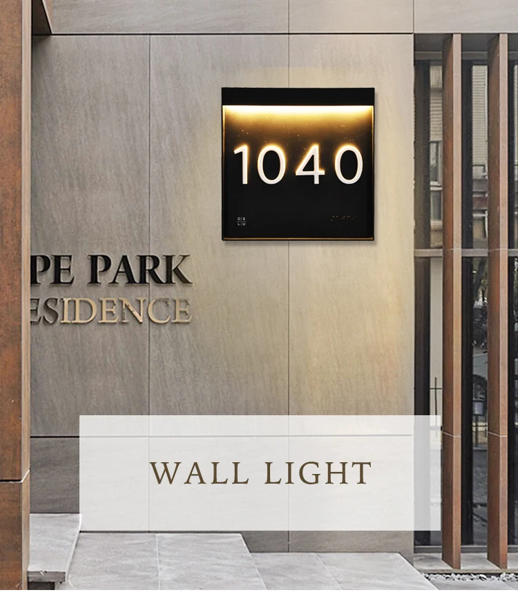 450LM/270LM LED metal hotel suite entrance modern 5W/3W acrylic wall lamp