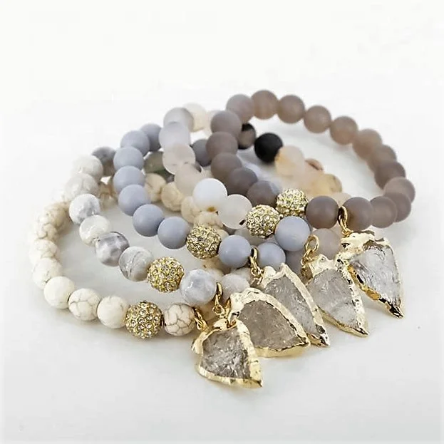 Bm22752 Various Gemstone Beaded Crystal Arrowhead Pendant Charm Bracelet Gold Plated Rhinestone Ball Matte Aagte
Bm22752 Various Gemstone Beaded Crystal Arrowhead Pendant Charm Bracelet Gold Plated Rhinestone Ball Matte Aagte