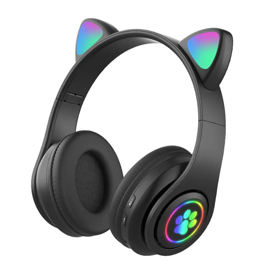 B39 Cute Cat Ears Kids Wireless Headphone With Mic Flash Light LED Stereo Music Helmet Foldable Phone Headset Kid Girl Gift
B39 Cute Cat Ears Kids Wireless Headphone With Mic Flash Light LED Stereo Music Helmet Foldable Phone Headset Kid Girl Gift
