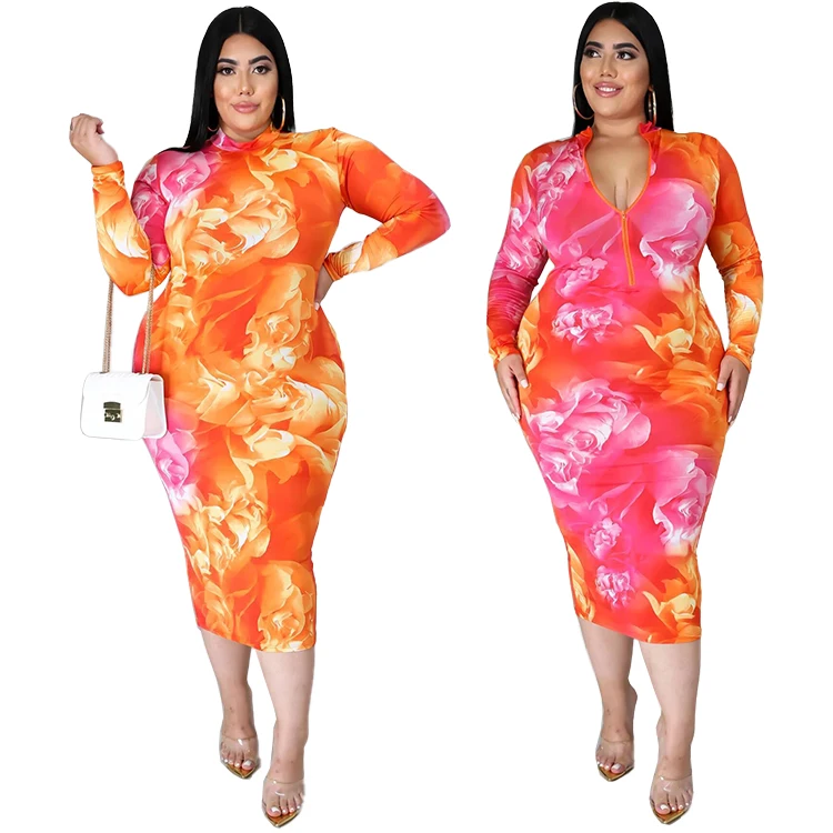 New Feeling Trendy High Quality Stylish Casual Beautiful Bodycon Plus Size Full Sleeve Printed Floral Maxi Long Dress
New Feeling Trendy High Quality Stylish Casual Beautiful Bodycon Plus Size Full Sleeve Printed Floral Maxi Long Dress