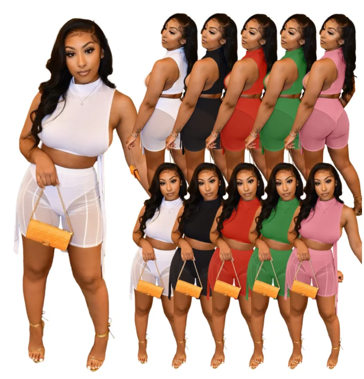 2 Piece Shorts Women Set Summer Tracksuit Solid Color Cotton Tank Top And High Waist Biker Shorts Set Jogger Sport Summer Sets, Picture color
2 Piece Shorts Women Set Summer Tracksuit Solid Color Cotton Tank Top And High Waist Biker Shorts Set Jogger Sport Summer Sets, Picture color