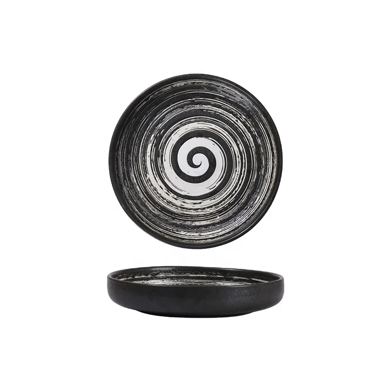 Japanese style ceramic disc personalized western style flat plate household ceramic plate
Japanese style ceramic disc personalized western style flat plate household ceramic plate