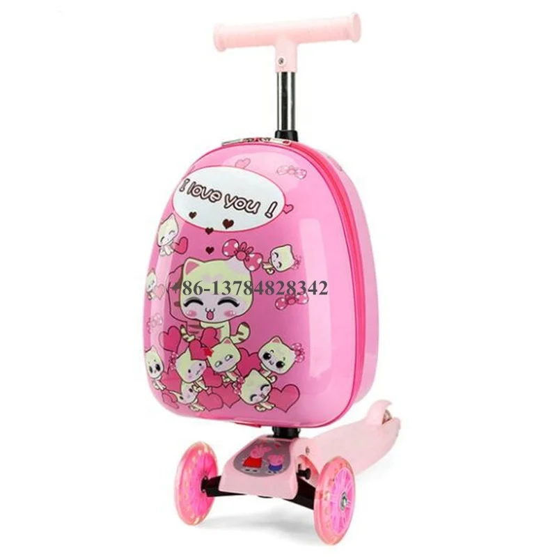 Cartoon Design Scaling Folding Kick Scooter Luggage Children Trolley 3 Wheels Foot Scooter Backpacks Bag For School Baby
Cartoon Design Scaling Folding Kick Scooter Luggage Children Trolley 3 Wheels Foot Scooter Backpacks Bag For School Baby