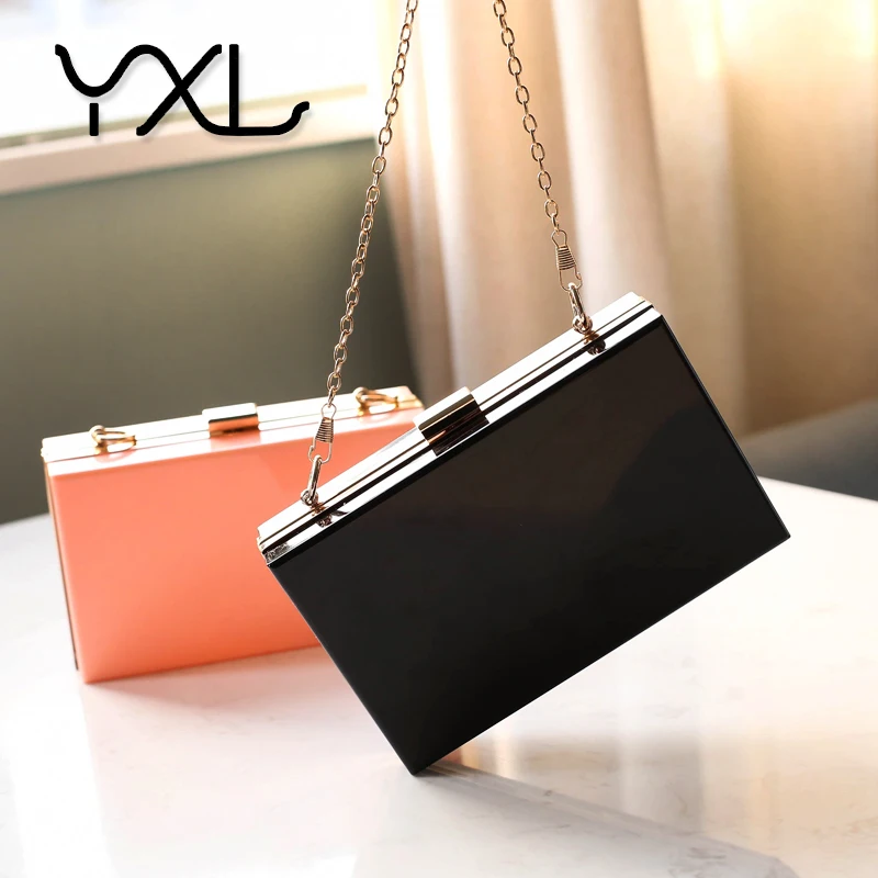 Fashion summer personalized chain shoulder bag acrylic clear boxed purse, Multi-colors
Fashion summer personalized chain shoulder bag acrylic clear boxed purse, Multi-colors