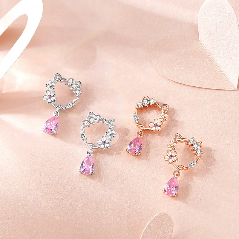 Fashion Jewelry Wholesale Spring And Summer 925 Sterling Silver Flower Drop Earrings
Fashion Jewelry Wholesale Spring And Summer 925 Sterling Silver Flower Drop Earrings