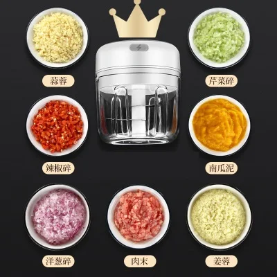 Mini wireless electric garlic mincer garlic puree garlic press portable beating machine meat chopper, White, green, pink
Mini wireless electric garlic mincer garlic puree garlic press portable beating machine meat chopper, White, green, pink