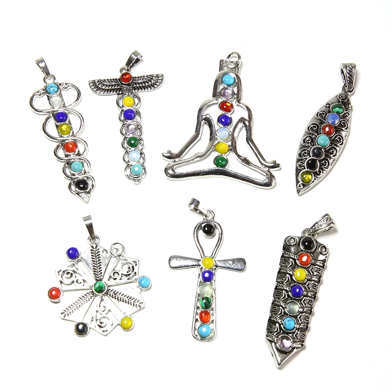 wholesale fashion healing crystal pendant silver jewelery 7 chakra crystal pendant for necklace
wholesale fashion healing crystal pendant silver jewelery 7 chakra crystal pendant for necklace