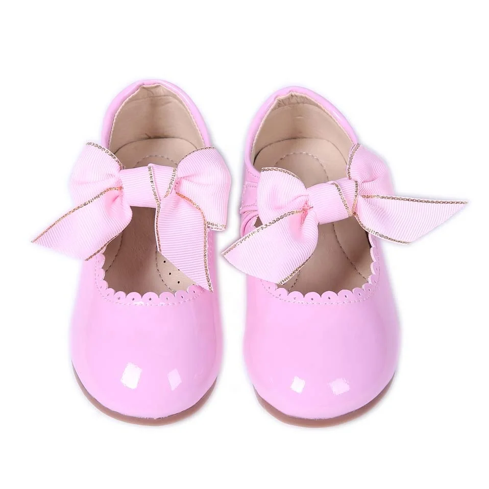 

Pettigirl Wholesale Pink Baby Shoe Leather Baby Shoes Boutique Shoes For Girl GS909-01PK