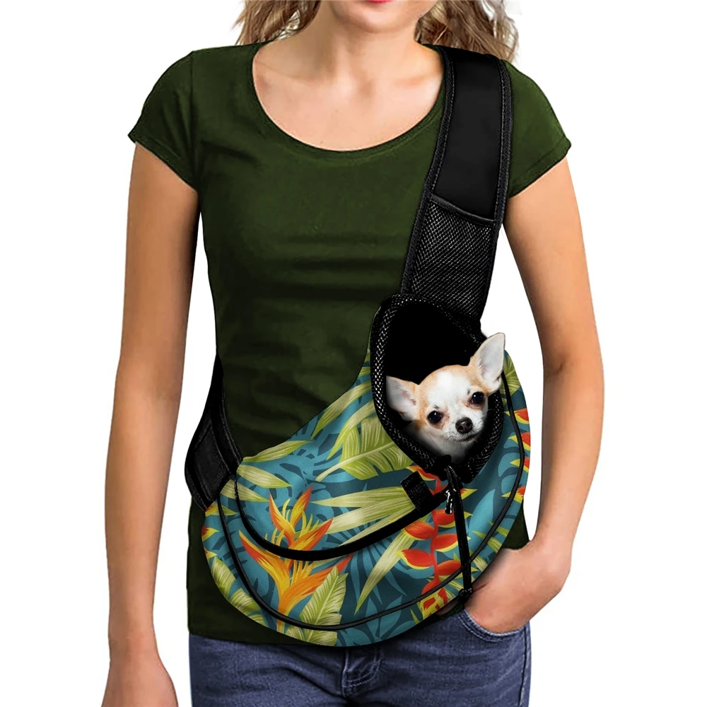 High Quality Pet Products Hawaii Banana Leaf & Heliconia Print Pet Sling for Dogs Breathable Mesh Pet Bag Soft for Puppy/Kitten, Customized color
High Quality Pet Products Hawaii Banana Leaf & Heliconia Print Pet Sling for Dogs Breathable Mesh Pet Bag Soft for Puppy/Kitten, Customized color