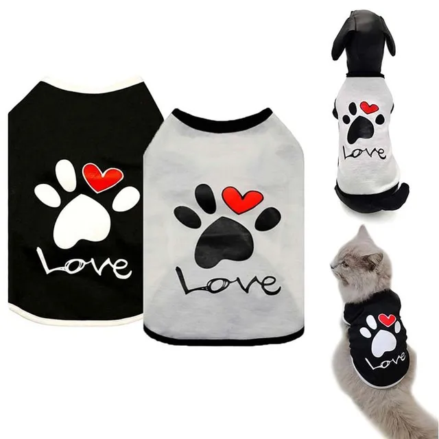 Summer Dog Shirt Cotton Casual Pet Clothes Paw Printed Vest Comfortable pet costume, Black
Summer Dog Shirt Cotton Casual Pet Clothes Paw Printed Vest Comfortable pet costume, Black