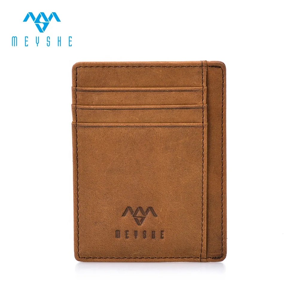 Factory price hot sale brown nubuck genuine leather rfid men slim credit card holder
Factory price hot sale brown nubuck genuine leather rfid men slim credit card holder