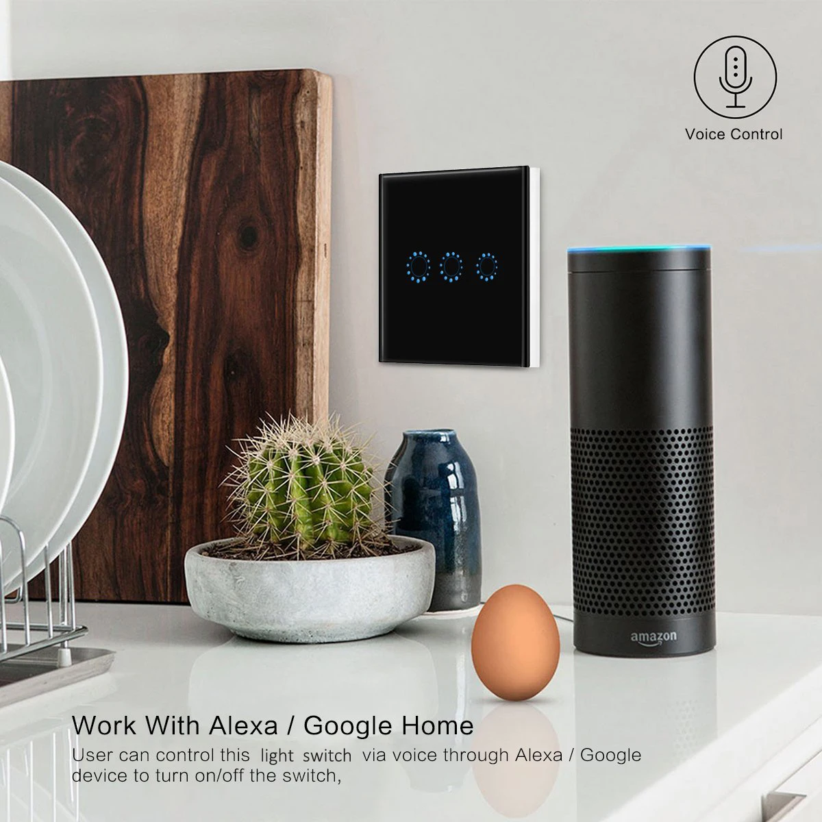 Smart Life Dimmer Touch Screen ZigBee Switches For Home Automation - ANKUX.COM