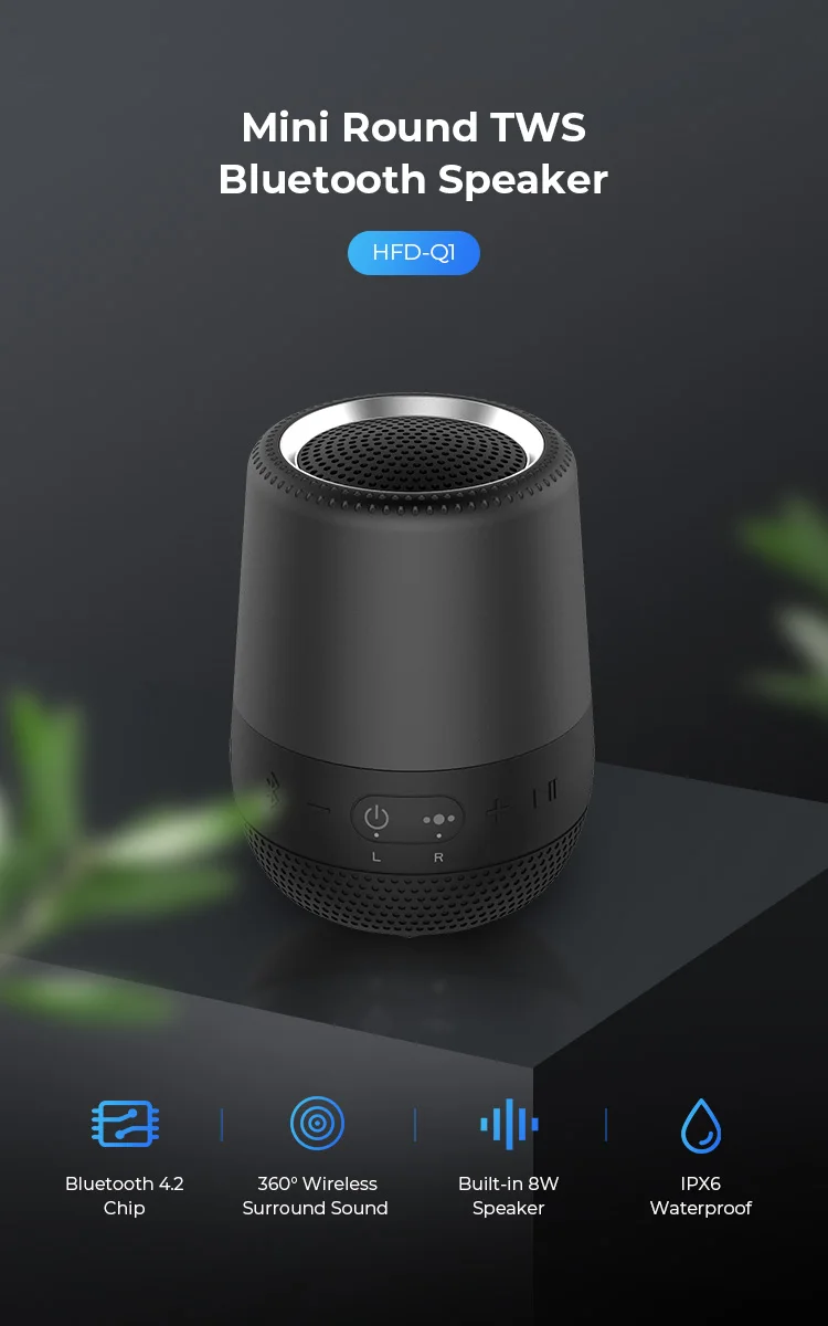 Stereo Subwoofer Sound TWS Wireless Bluetooth Speaker System - ANKUX.COM