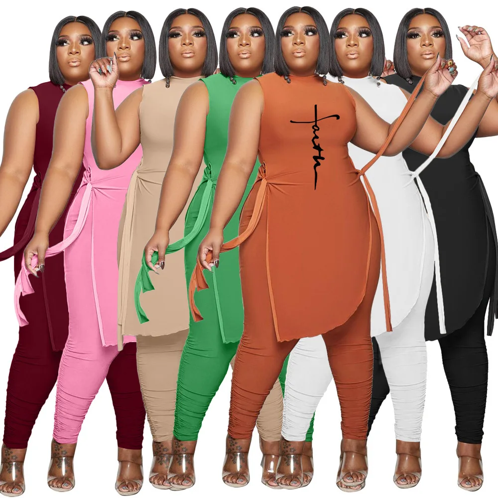 MYR121265 2022 new arrival summer sleeveless tank logo customization outfit 2 piece plus size women pant sets, 7 colors
MYR121265 2022 new arrival summer sleeveless tank logo customization outfit 2 piece plus size women pant sets, 7 colors