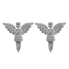 2019 latest design 925 Sterling Silver CZ Earrings Angel Wing earrings