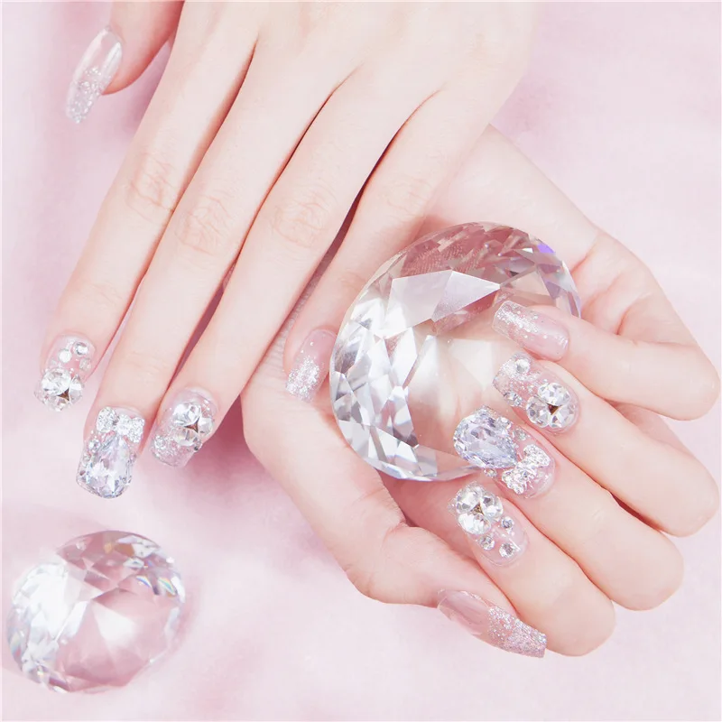 Mischeering Flash crystal detachable False Nail Artificial Tips Set for Decorated Short Press On Nails Art Extension Tips, Mixed styles as the pic
Mischeering Flash crystal detachable False Nail Artificial Tips Set for Decorated Short Press On Nails Art Extension Tips, Mixed styles as the pic