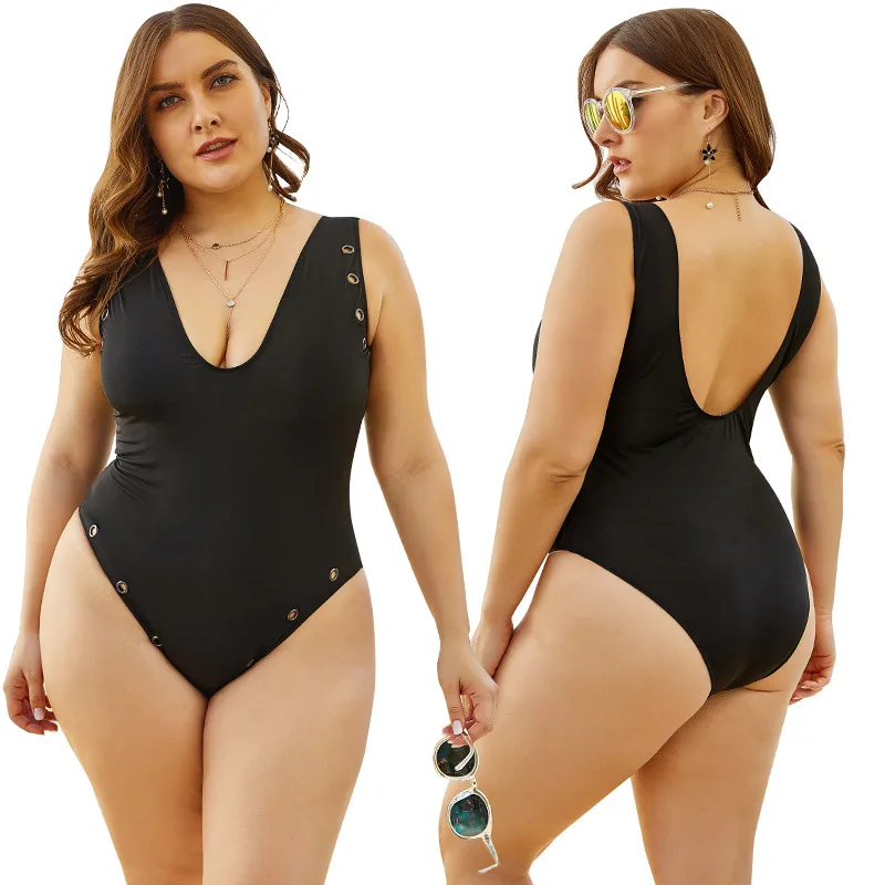 2020 Plus size swimwear new European and American large size one-piece swimsuit sexy bikini manufacturer swimsuit, Black
2020 Plus size swimwear new European and American large size one-piece swimsuit sexy bikini manufacturer swimsuit, Black