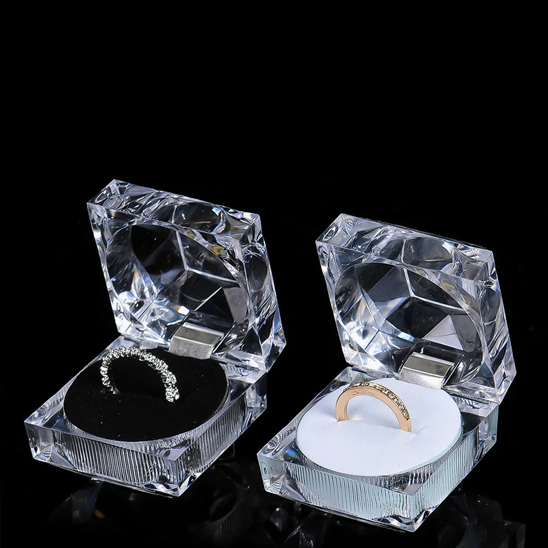 Acrylic Crystal Earring Boxes Clear Ring Box Storage Display Case Organizer Jewelry, Transparent
Acrylic Crystal Earring Boxes Clear Ring Box Storage Display Case Organizer Jewelry, Transparent