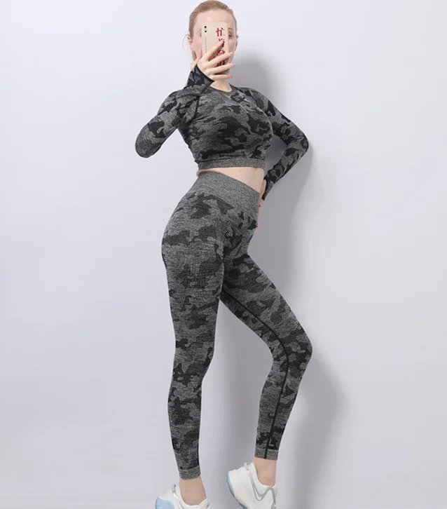 Wholesale tights hip workout leggings set high waisted gym long sleeve yoga set, As pitures,or customized colors
Wholesale tights hip workout leggings set high waisted gym long sleeve yoga set, As pitures,or customized colors