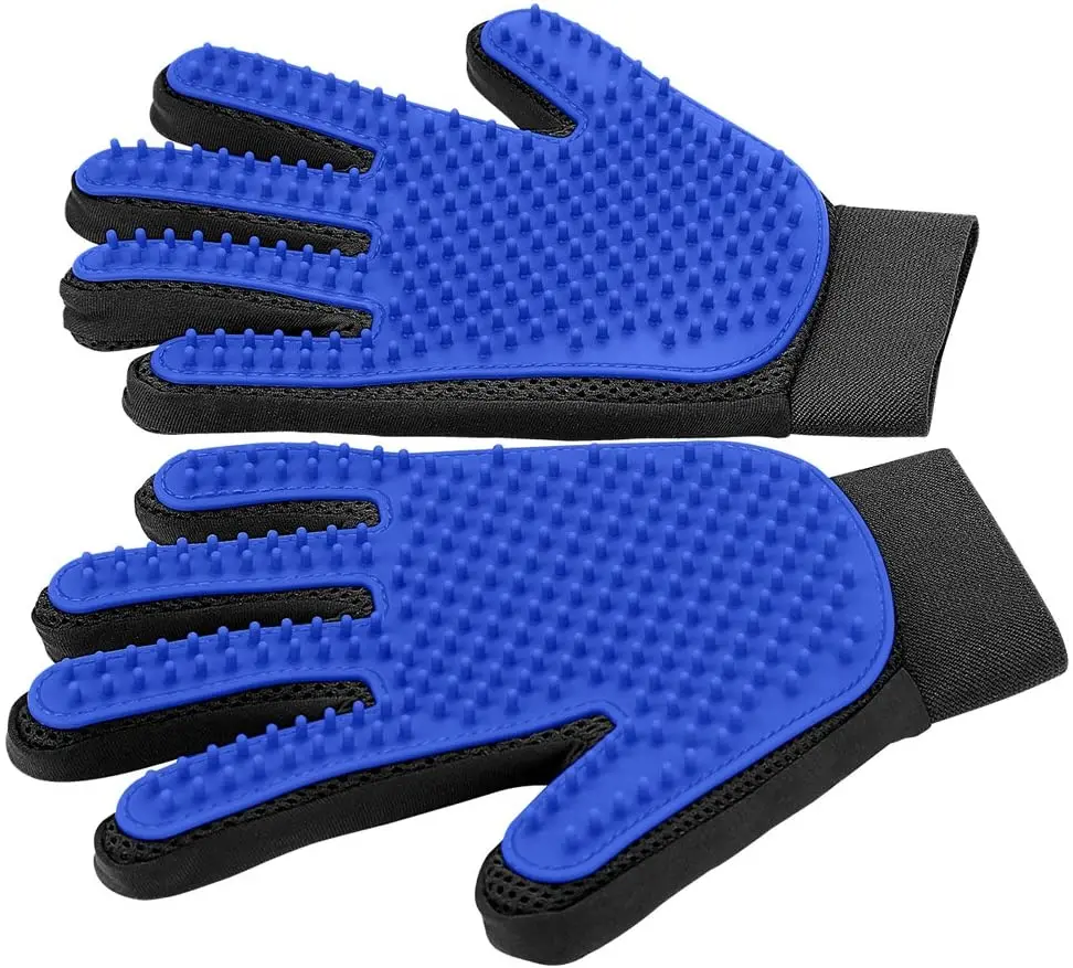 Hot Sale Pet Hair Remover Pet Massage Glove With 5 Finger Glove Dog Grooming Brush Pet Bathing Tool, Blue
Hot Sale Pet Hair Remover Pet Massage Glove With 5 Finger Glove Dog Grooming Brush Pet Bathing Tool, Blue