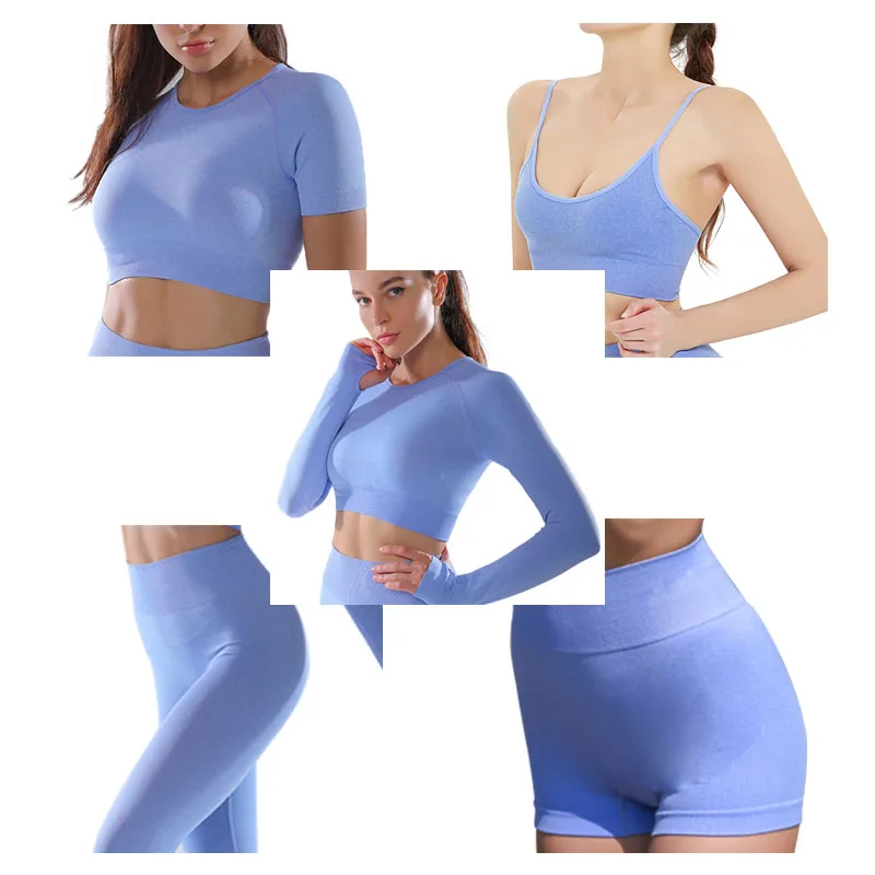 gym fitness sets 5 piece workout shorts set crop top leggings butt lifting high waist leggings, Accept customzied
gym fitness sets 5 piece workout shorts set crop top leggings butt lifting high waist leggings, Accept customzied