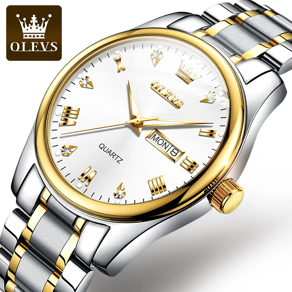 Olevs 5563 Trend design Gold Digital Stainless Steel Luxury Custom Luminous Sport Date Waterproof Mens Wrist Gift quartz watchse
Olevs 5563 Trend design Gold Digital Stainless Steel Luxury Custom Luminous Sport Date Waterproof Mens Wrist Gift quartz watchse