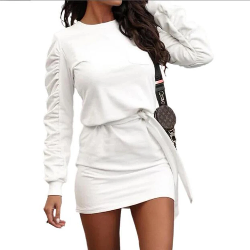 New Arrival Dress Wholesale New Fashion Autumn Spring Women Common Long Sleeve Joint Plain O-neck High Waist Women Skirt, As shown in the picture
New Arrival Dress Wholesale New Fashion Autumn Spring Women Common Long Sleeve Joint Plain O-neck High Waist Women Skirt, As shown in the picture