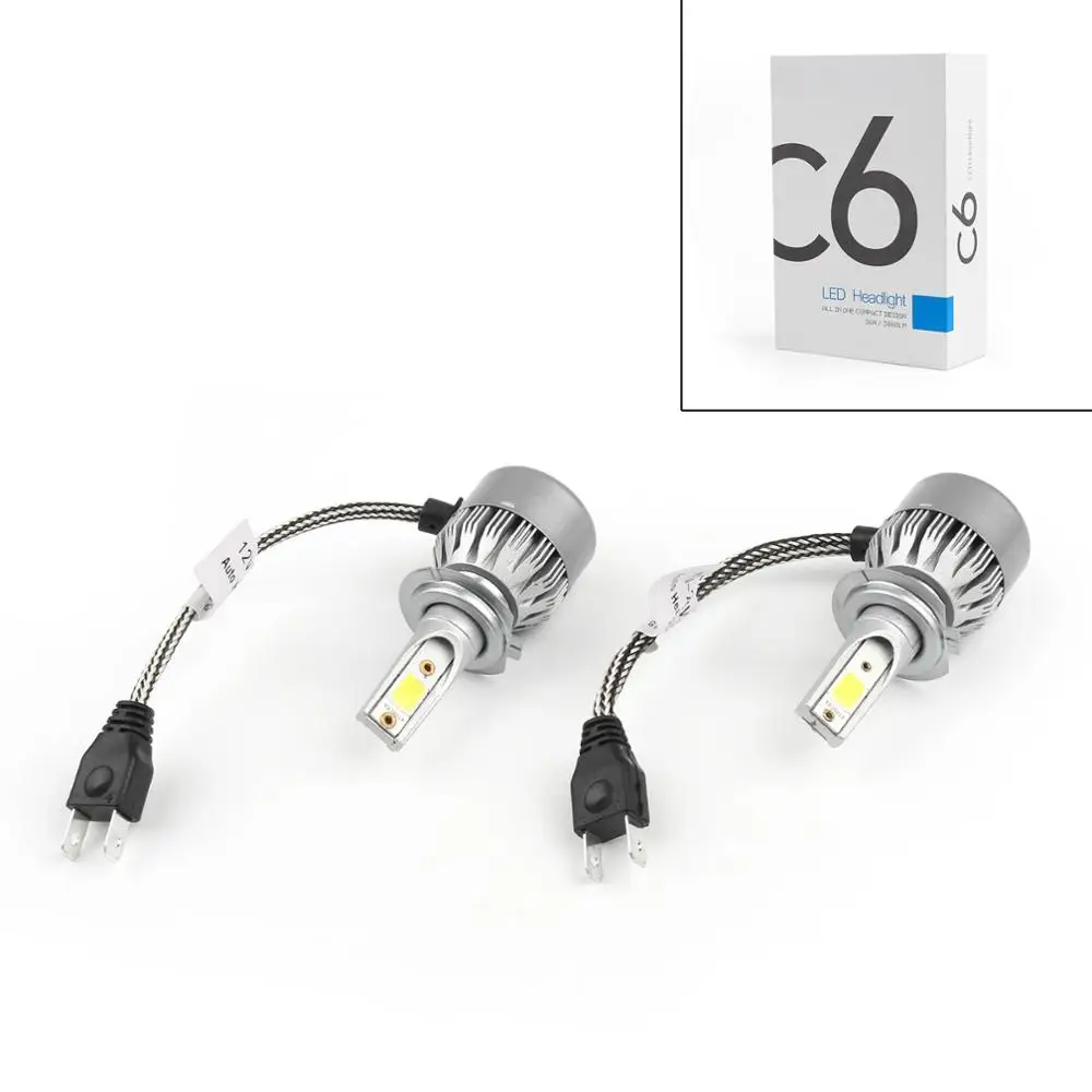 Areyourshop 2PCs CAR H7 LED 72W 7600LM LED C6 H7 COB Chip Headlight Bulbs LED Lights Car Truck
Areyourshop 2PCs CAR H7 LED 72W 7600LM LED C6 H7 COB Chip Headlight Bulbs LED Lights Car Truck